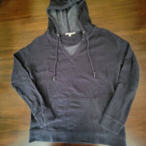 GAP Hoodie Women's Size XS Navy Blue Hooded Sweatshirt Pullover - Picture 2 of 6